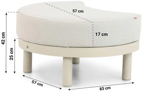 Bistroset 2 personen  Aluminium/rope Taupe Santika Furniture Santika