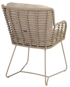 4 Seasons Outdoor Fabrice tuinset latte met Capri tafel met barrelvormig blad 280 x 110 cm  Tuinset    beige weerbestendig