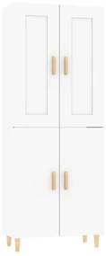 vidaXL Hoge kast 70x34x180 cm bewerkt hout wit