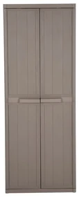 vidaXL Tuinkast 65x45x172 cm PP rattan bruin