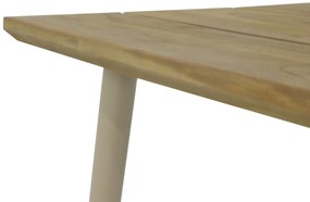 Dining Tuintafel rechthoekig 240 x 100 cm Aluminium/teak Taupe Montana