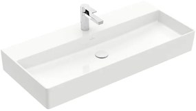 Villeroy & Boch Memento 2.0 wastafel voor handdoekhouders 100x47cm zonder overloop 1 kraangat ceramic+ wit 4A22A2R1