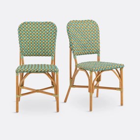 Set van 2 gevlochten stoelen, Musette