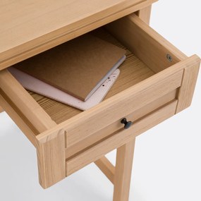 Bureau in massief dennen- en riethout Gabin