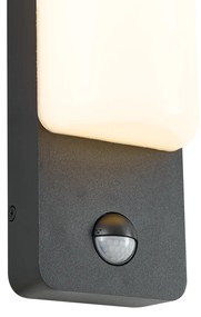 Buiten wandlamp zwart met bewegingssensor incl. LED - Shift