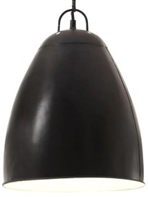 vidaXL Hanglamp industrieel rond 25 W E27 32 cm zwart