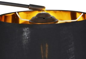 Moderne booglamp zwart met goud - Arc Basic