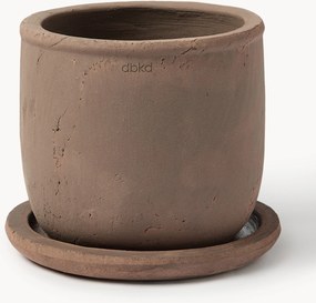 Outdoor bloempot Terra van terracotta, H 18 cm