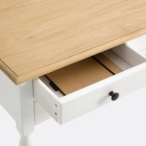 Massief grenen en MDF bureau