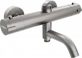 Mexen Kai thermostatische bad- en douchekraan, grafiet - 77900-66