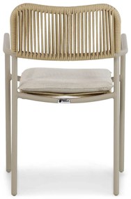 Tuinset 4 personen 180 cm Aluminium/Rope Taupe Coco Penya/Milou