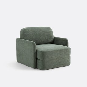 Omvormbare fauteuil in fluweel, Haley