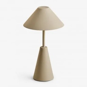 Draadloze Led-tafellamp Van Ijzer Alexis Tapioca Beige - Sklum