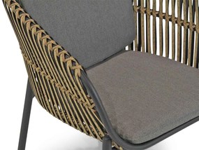 Tuinstoel Wicker Taupe-naturel-bruin Coco Nathan