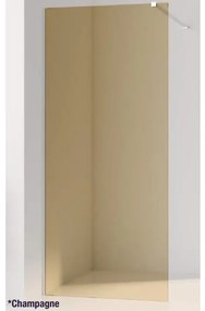Aqua Vista losse glasplaat - 120x200cm - rookglas - champagne (brons) R-GS-2120-120-CG