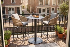 Barset 2 personen 70 cm Aluminium/wicker Taupe Coco Nathan/Como