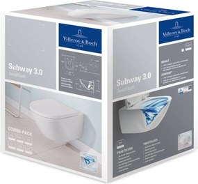 Villeroy & Boch Subway 3.0 hangtoilet met TwistFlush incl. toiletbril wit alpin