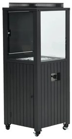 Cozy living sfeerhaard Sevilla 55x55 cm. – Carbon black - verrijdbaar