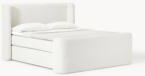Bouclé boxspring bed Perla