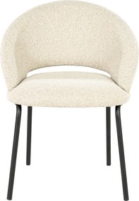 By-Boo Nido Eetkamerstoel Met Zwart Onderstel Beige