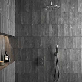 Saniclear Exclusive Pro volledig 304 RVS inbouw regendouche 20cm met staaf handdouche wandmontage