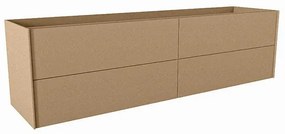 Mondiaz TENCE wastafelonderkast - 180x45x50cm - 4 lades - uitsparing links - push to open - softclose - Oro M37137Oro