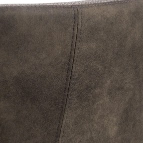 IDA Lichtgrijs Taupe / Bruin Antraciet (stof Basel 34/Preston 96) - MODERNE GESTOFFEERDE STOEL VOOR WOONKAMER/EETKAMER LOFT
