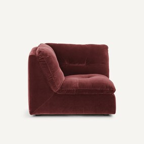 Modulaire 90° hoek in fluweel, GIULIANO