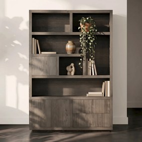 Vakkenkast Bruin Eiken 150 Cm - 150x42x220cm.