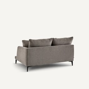 Halve bank, 2zit van polyestermix, MODERNISTE