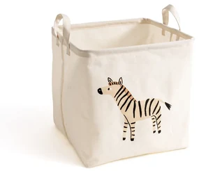 Vierkante mand met zebra motief, Junglito