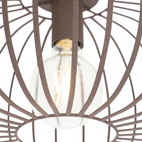 Design plafondlamp roestbruin 39 cm - Johanna Design E27 rond Binnenverlichting Lamp