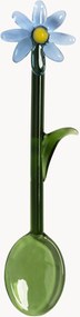 Handgemaakte lepels Flora van borosilicaatglas, 2 stuks