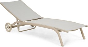 Domani Furniture Bellorio Ligbed Verstelbaar Aluminium Zand/Beige