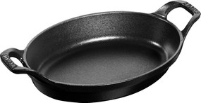 Staub Specialities Ovenschaal 28 cm, Ovaal, Zwart - Specialities - Staub