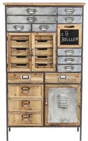 Kare Design Art Factory Ladekast Industrieel - 76.5x32x132.5cm.
