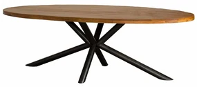 Tower Living Mangohout Eettafel Ovaal 220 Cm Selva - 220 X 110cm.