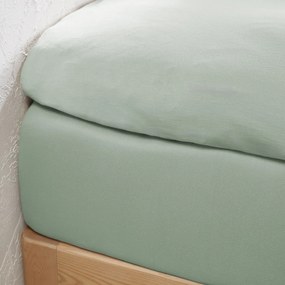 Hoeslaken in jersey voor topdekmatras, 30% recycled katoen