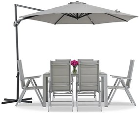 Garden Point Pesaro 3m antraciet tuinparasol
