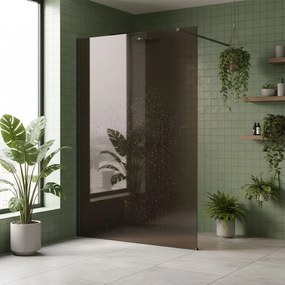 Walk-in douchewand Rea Flexi Brown / Titan 140