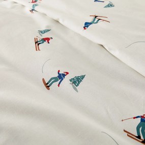Bedlinnenset van 30% gerecycled katoen, vierkant kussensloop, Tout Schuss