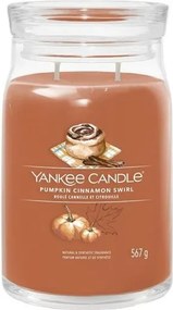 Yankee Candle Pumpkin Cinnamon Swirl Signature Large Jar - Geurkaars - 90 branduren - Herfstgeur