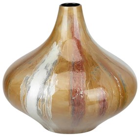 Vaas keramiek – vaas Gold Queen, bol – vaas goud