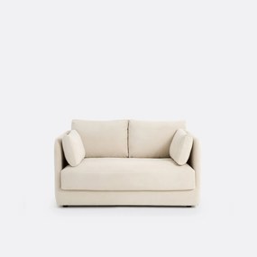 Sofa, compacte 2-zit, fluweel, Carmel
