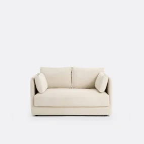 Sofa, compacte 2-zit, fluweel, Carmel