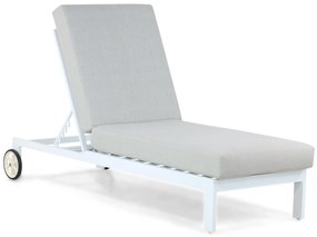 Santika Mulsanne Lounger Aluminium Wit