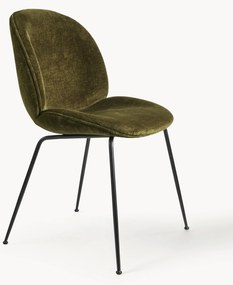 Fluweel gestoffeerde stoel Beetle