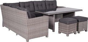 Garden Impressions Jaru lounge dining set -	extra luxe kussens