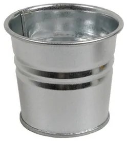 Bloempot, zink, naturel,Ø 7 cm