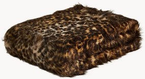 Plaid met luipaardprint bruin